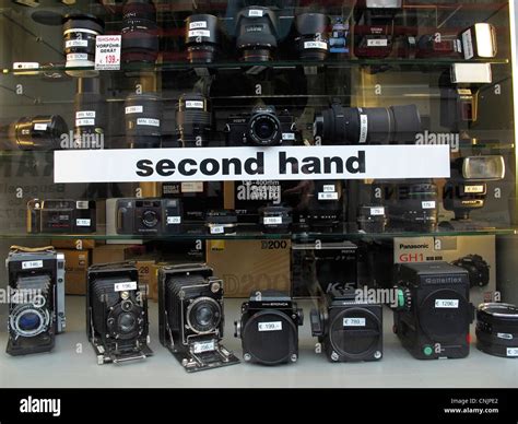 second hand camera shop.